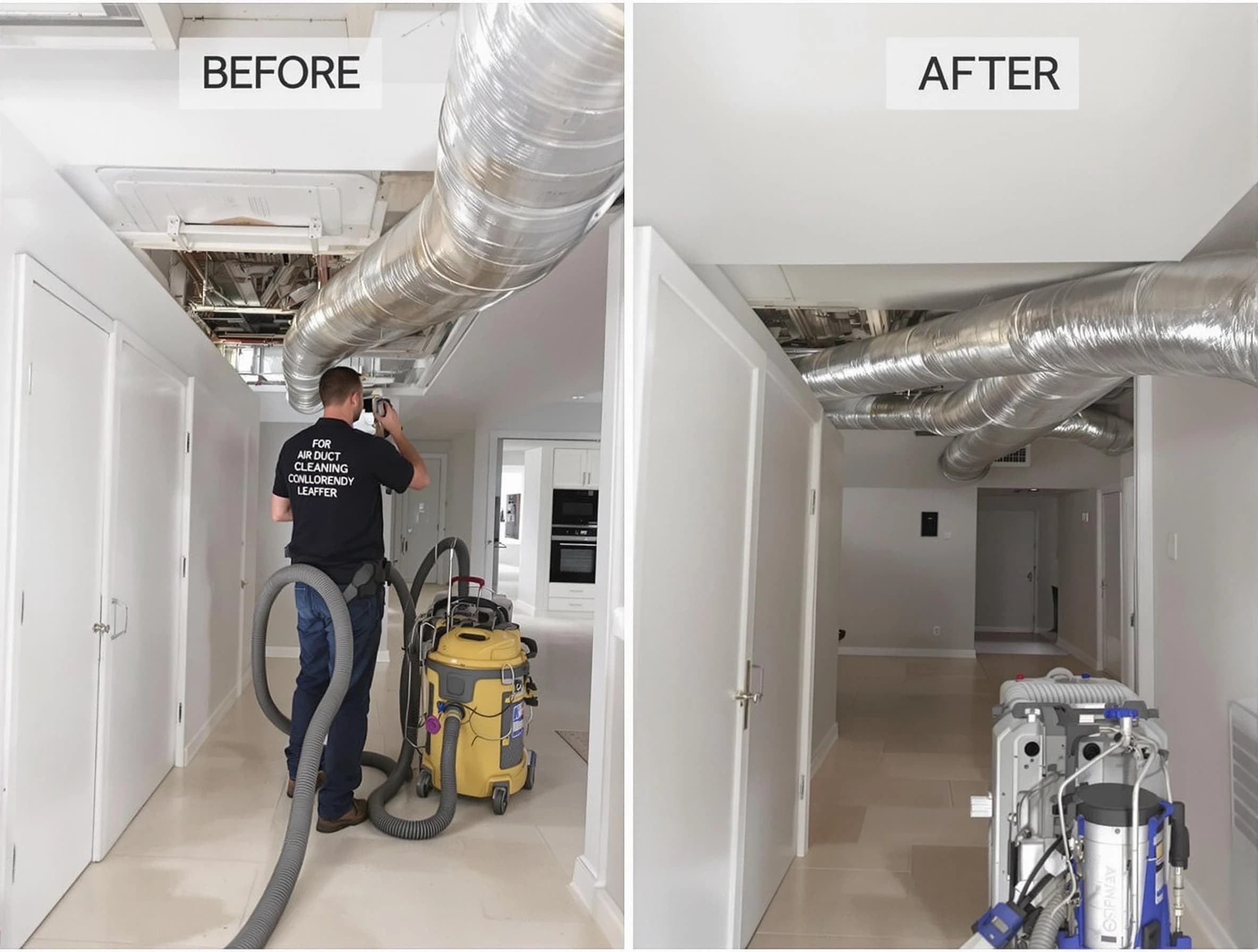 O'Hara Air Duct Cleaning professional performing thorough air duct cleaning in O'Hara