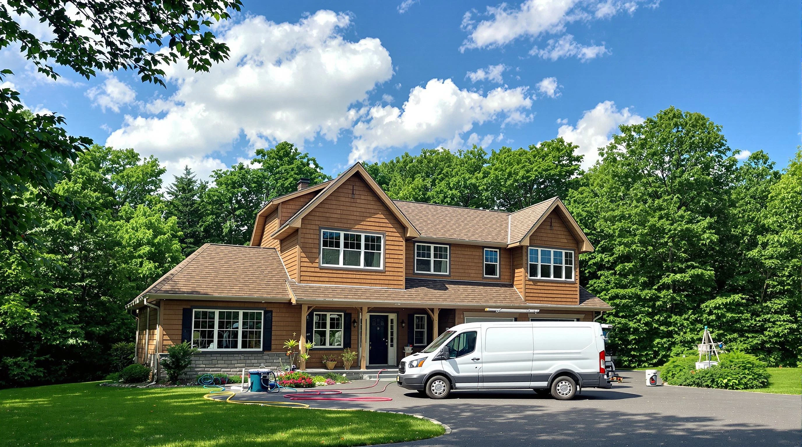 O'Hara Air Duct Cleaning air duct cleaning crew working in Hampton, PA