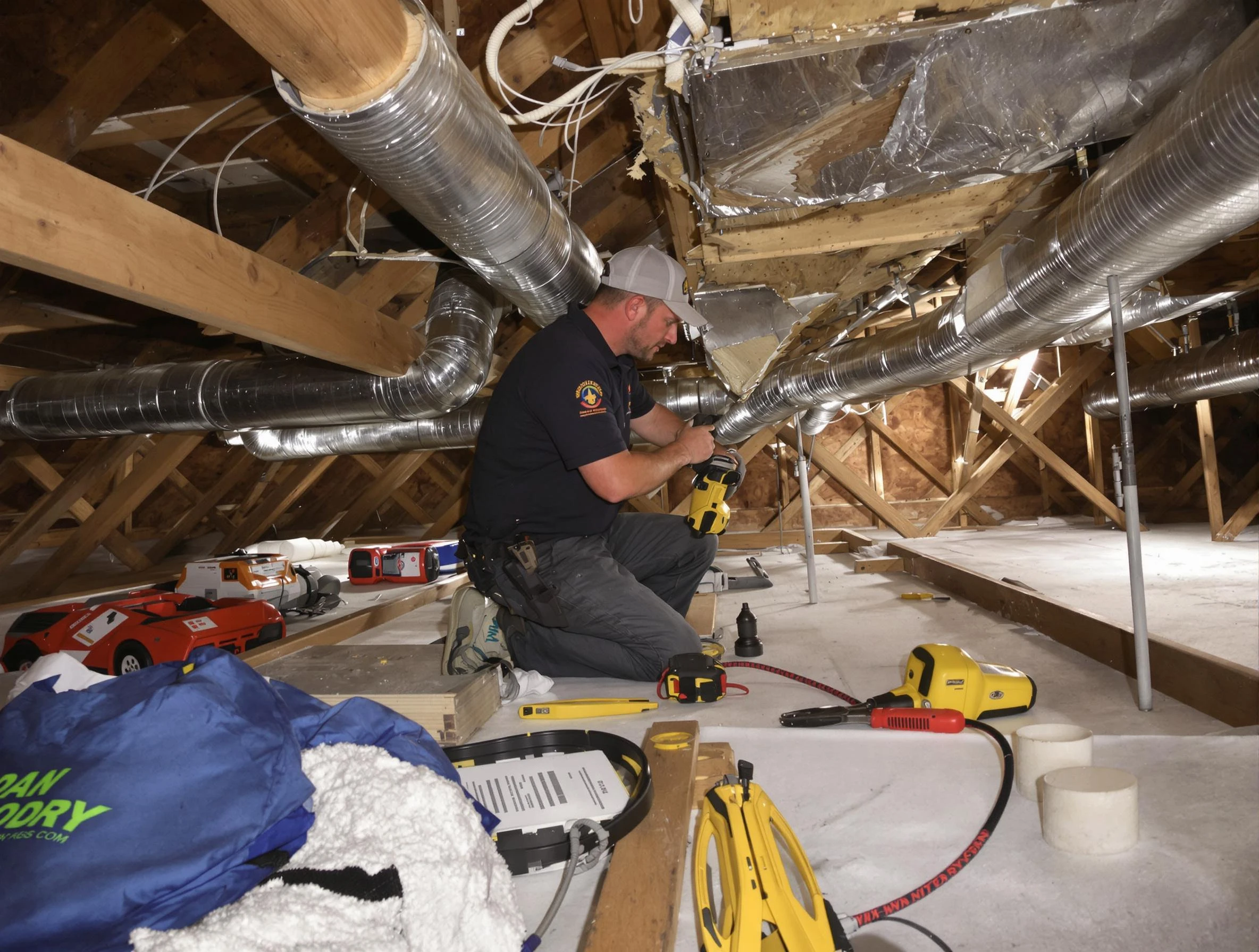 Professional air duct repair by O'Hara Air Duct Cleaning in O'Hara