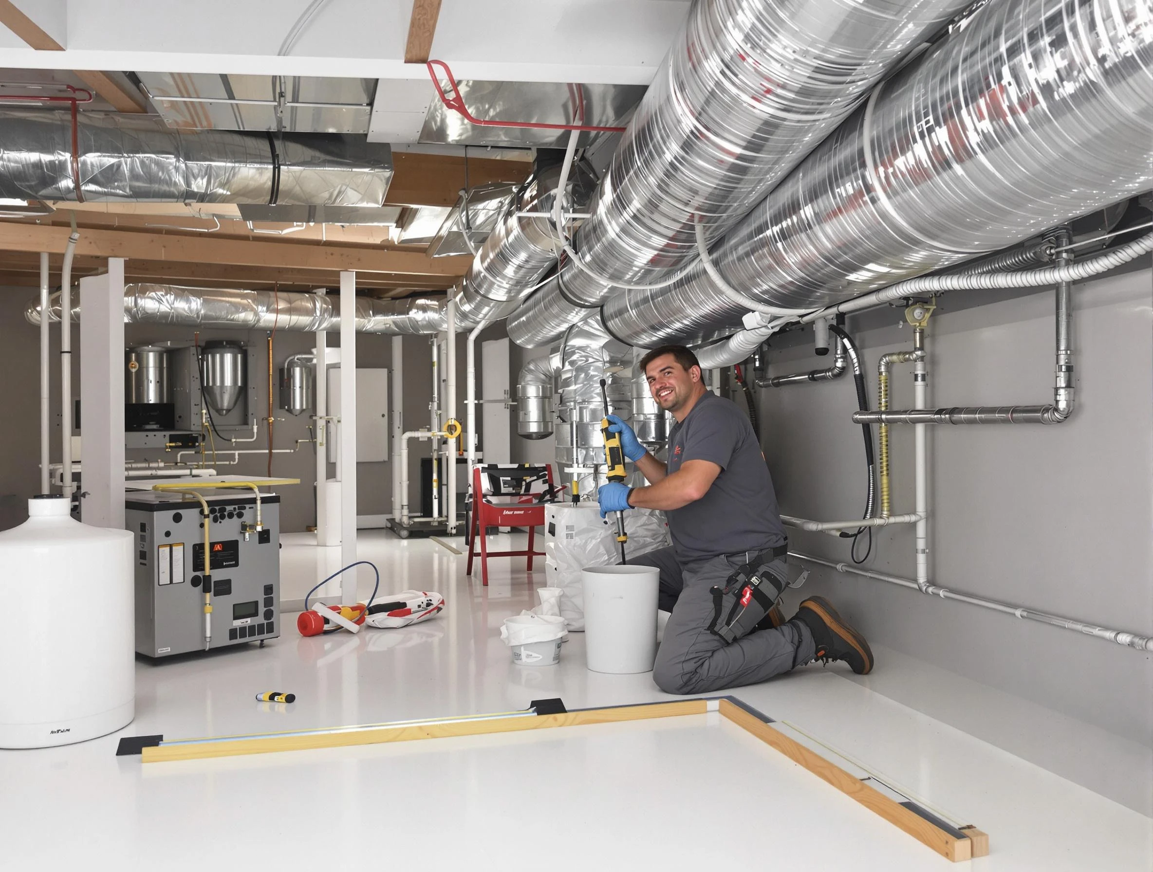Professional duct sealing service by O'Hara Air Duct Cleaning in O'Hara