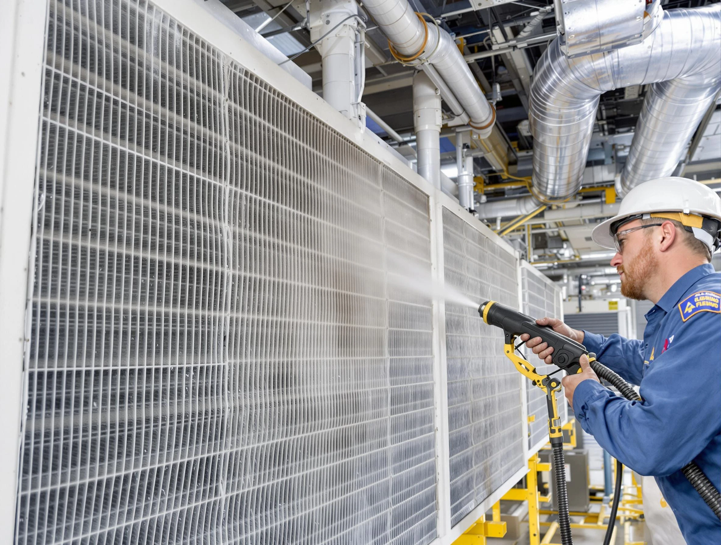 Professional commercial coil cleaning by O'Hara Air Duct Cleaning in O'Hara